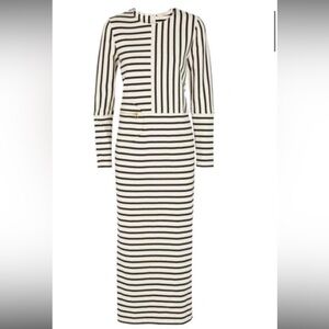TORY BURCH Harlie Striped Jersey Maxi Dress